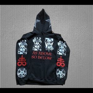 Baphomet hoodie EXTRA LARGE Size as above so below